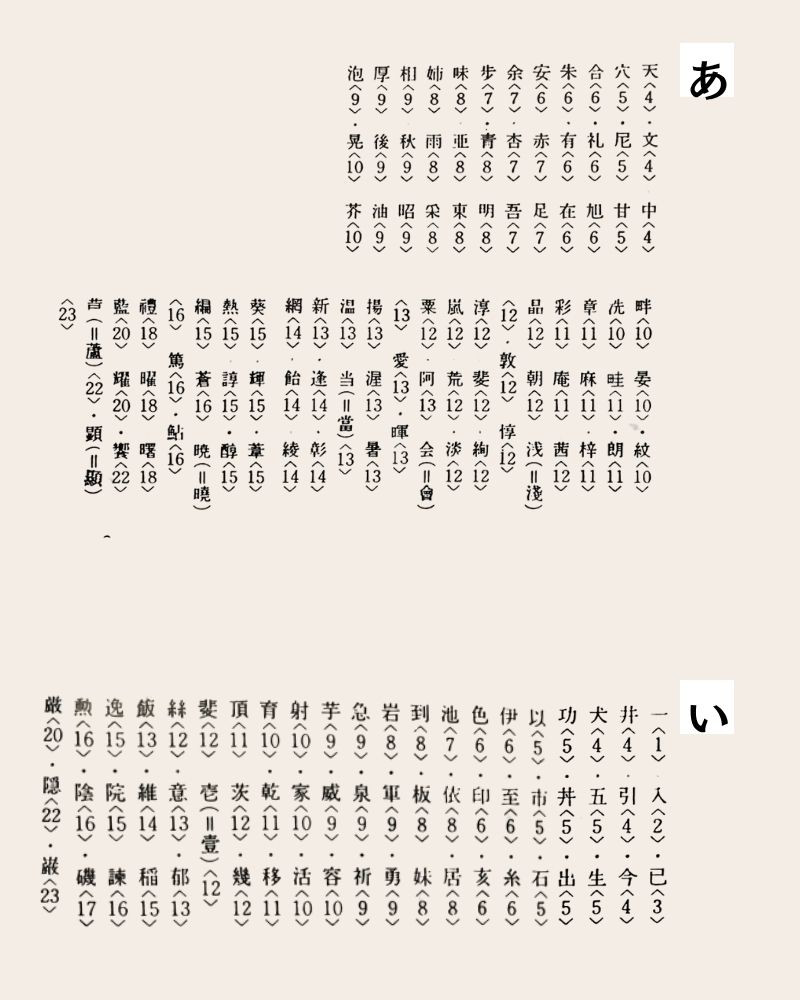あ行 1