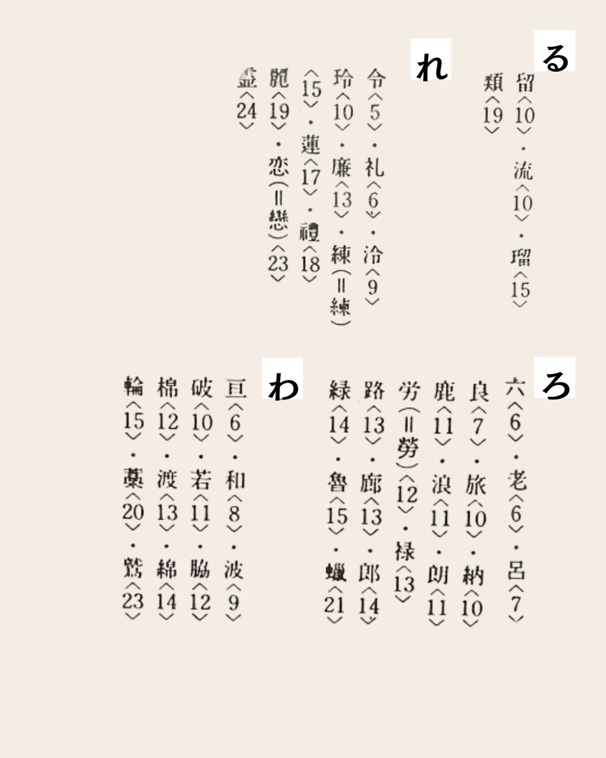 ら行 2